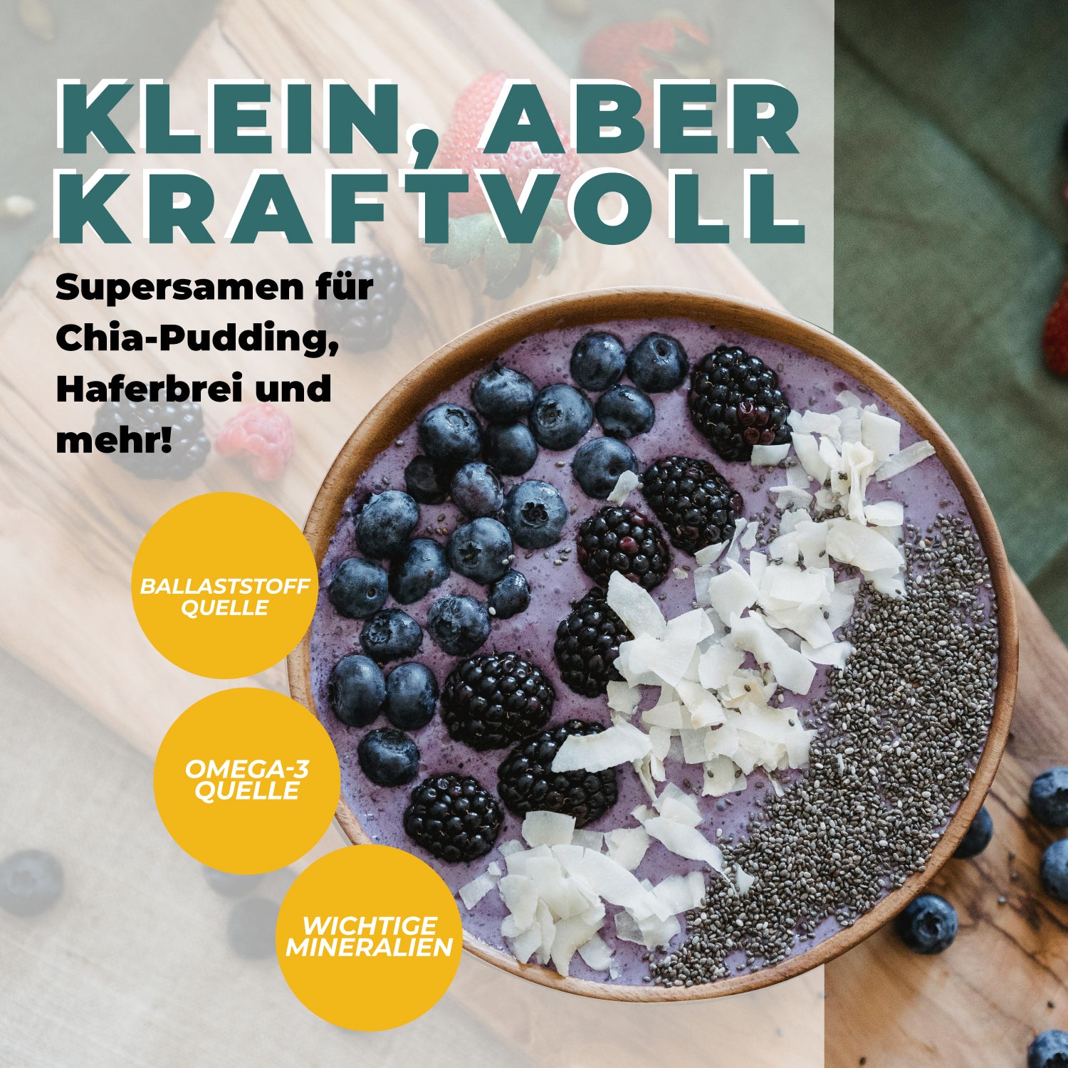 Bio Chia Samen Nährwerte – Ballaststoffe, Omega-3 und pflanzliches Protein