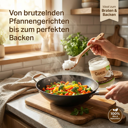 Im Glas verpackt: Naturacereal Bio Kokosöl 500ml ohne Plastikkontakt, nachhaltige Verpackung