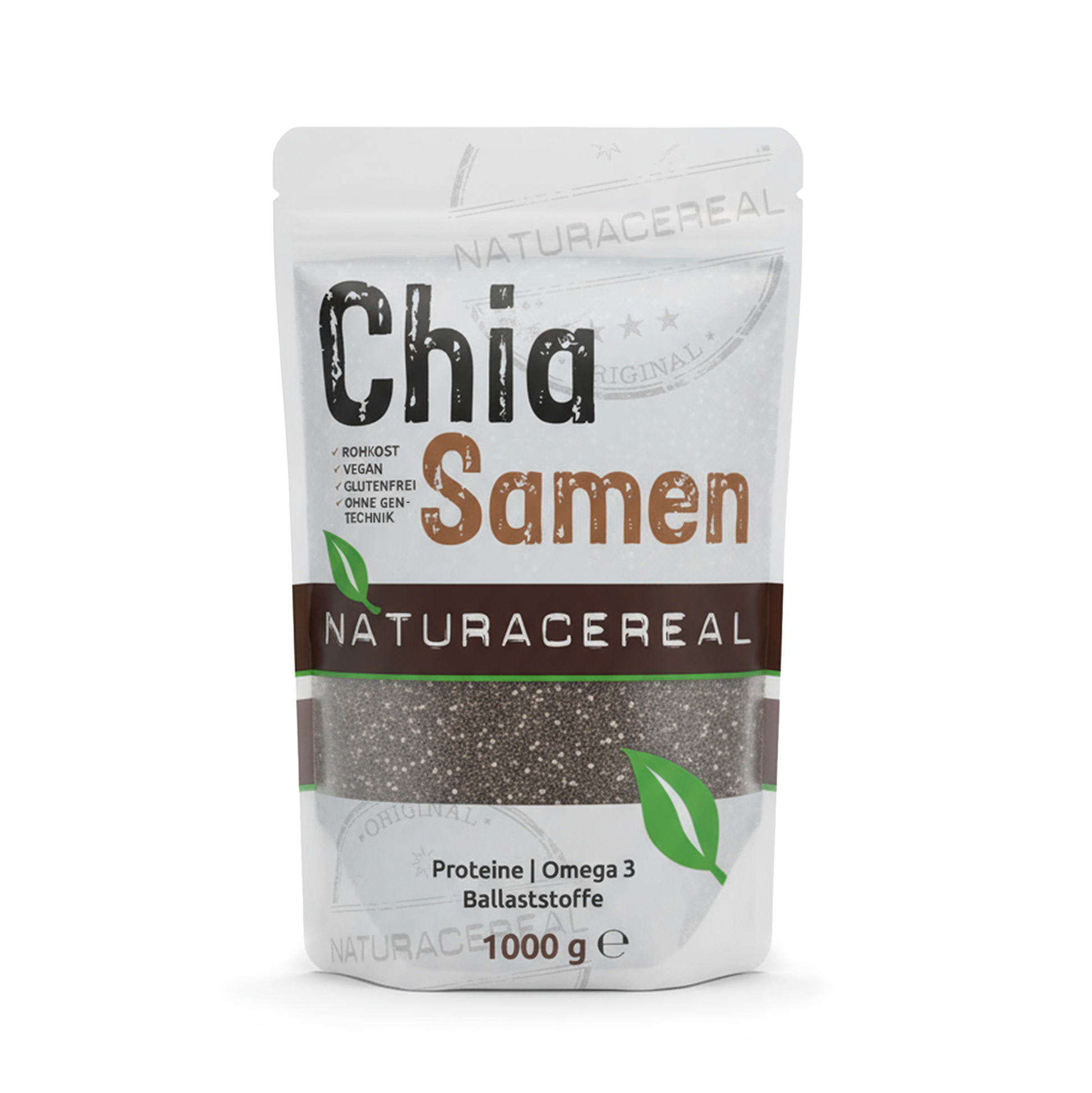 Chia Samen 1kg Beutel von Naturacereal – nährstoffreiche Saat aus Paraguay