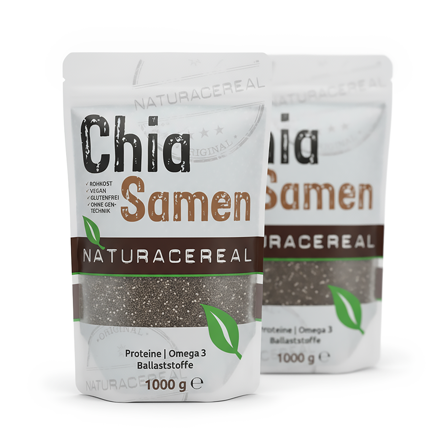 Chia Samen 2kg Vorratspack von Naturacereal für Familien und Vielanwender