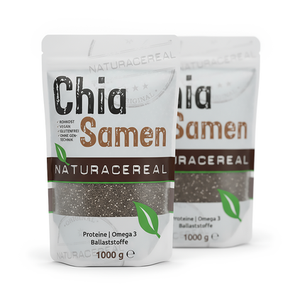 Chia Samen 2kg Vorratspack von Naturacereal für Familien und Vielanwender