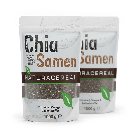 Chia Samen 2kg Vorratspack von Naturacereal für Familien und Vielanwender