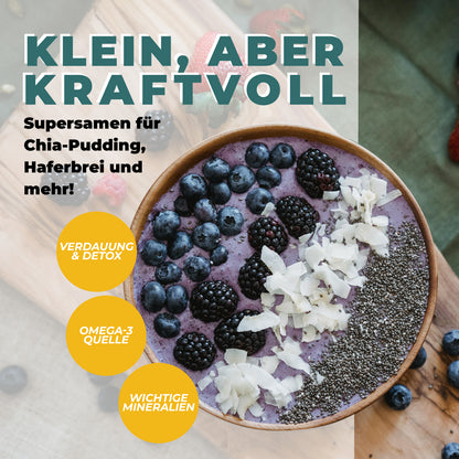 Chia Samen Nährwerte – pflanzliches Protein, Ballaststoffe und Omega-3