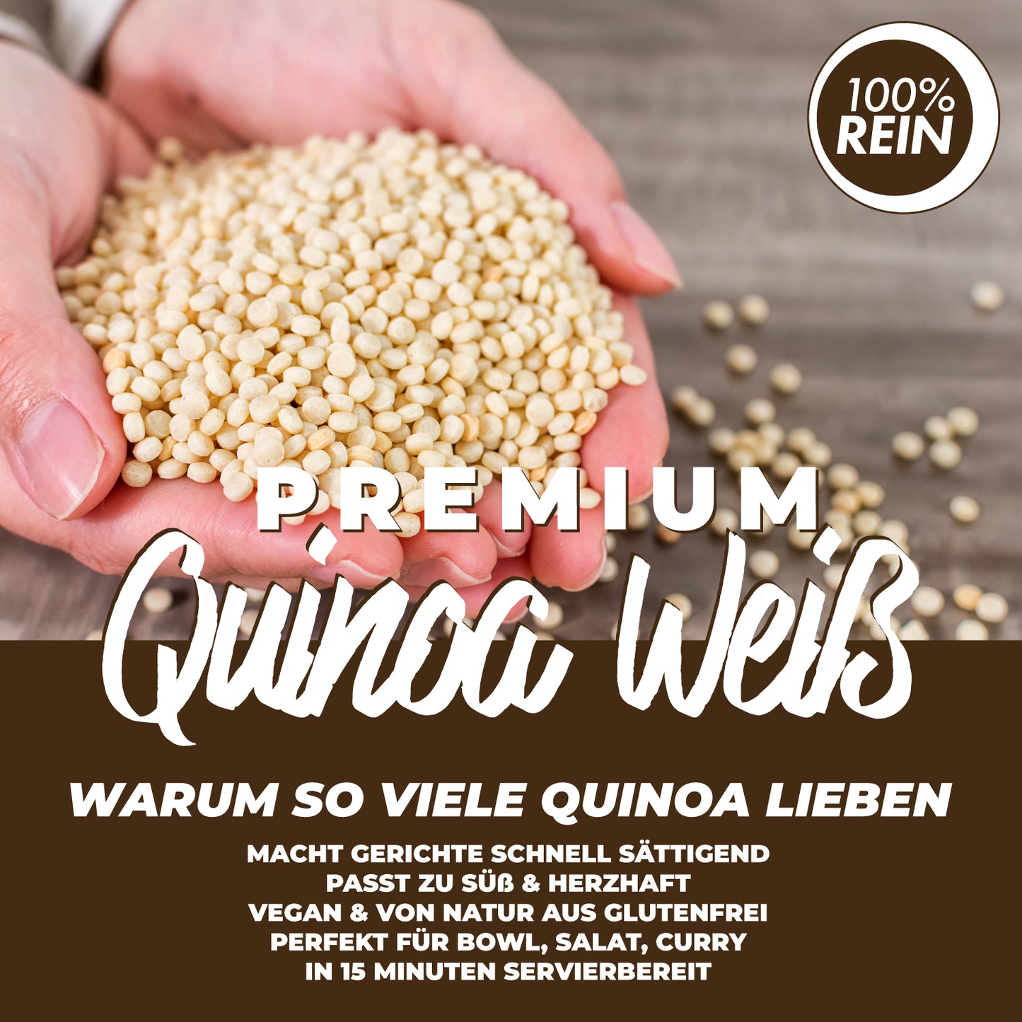 Quinoa Weiß 1kg – weißes Quinoakorn in Premium-Qualität von Naturacereal