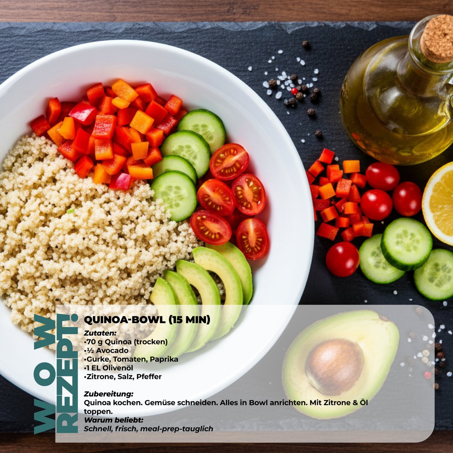 Quinoa Anwendung – Beilage, Salat und vegane Rezeptideen